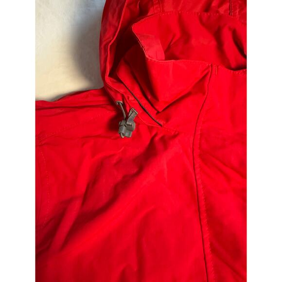 Lands' End Women's Outrigger Mesh Lined Jacket Size 1X 16w-18w Red Hood - Picture 6 of 12